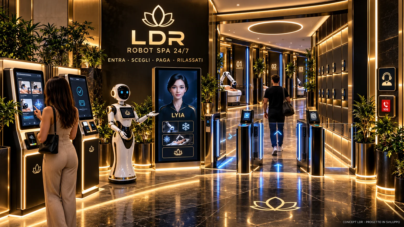 Ingresso automatizzato della LDR Robot SPA con LYIA